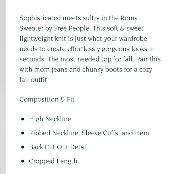 Host pick!π©·Rare!Free People Boho crop sweater - Picture 3 of 7